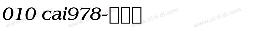 010 cai978字体转换